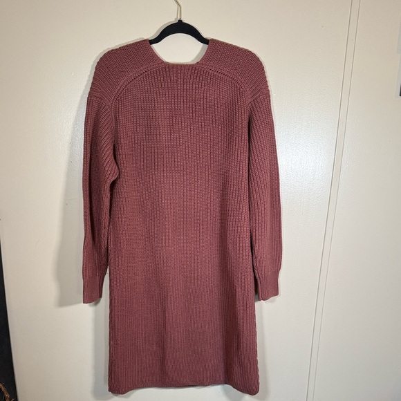 Aritzia Wilfred Seville Merino Wool Sweater Dress Ashy Rose Size Small - Picture 5 of 9